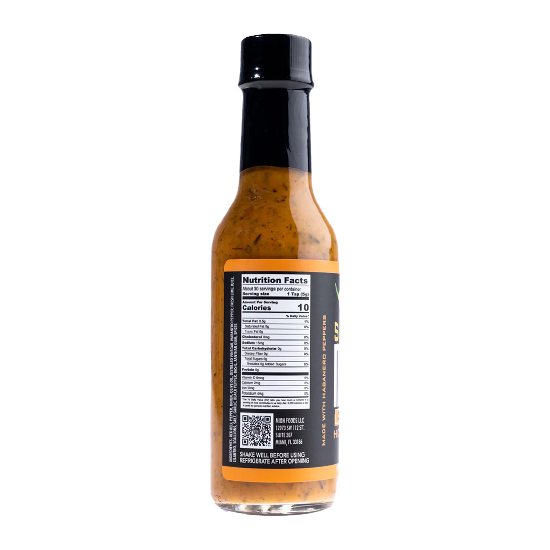 Spicy Mion Original bottle back 2