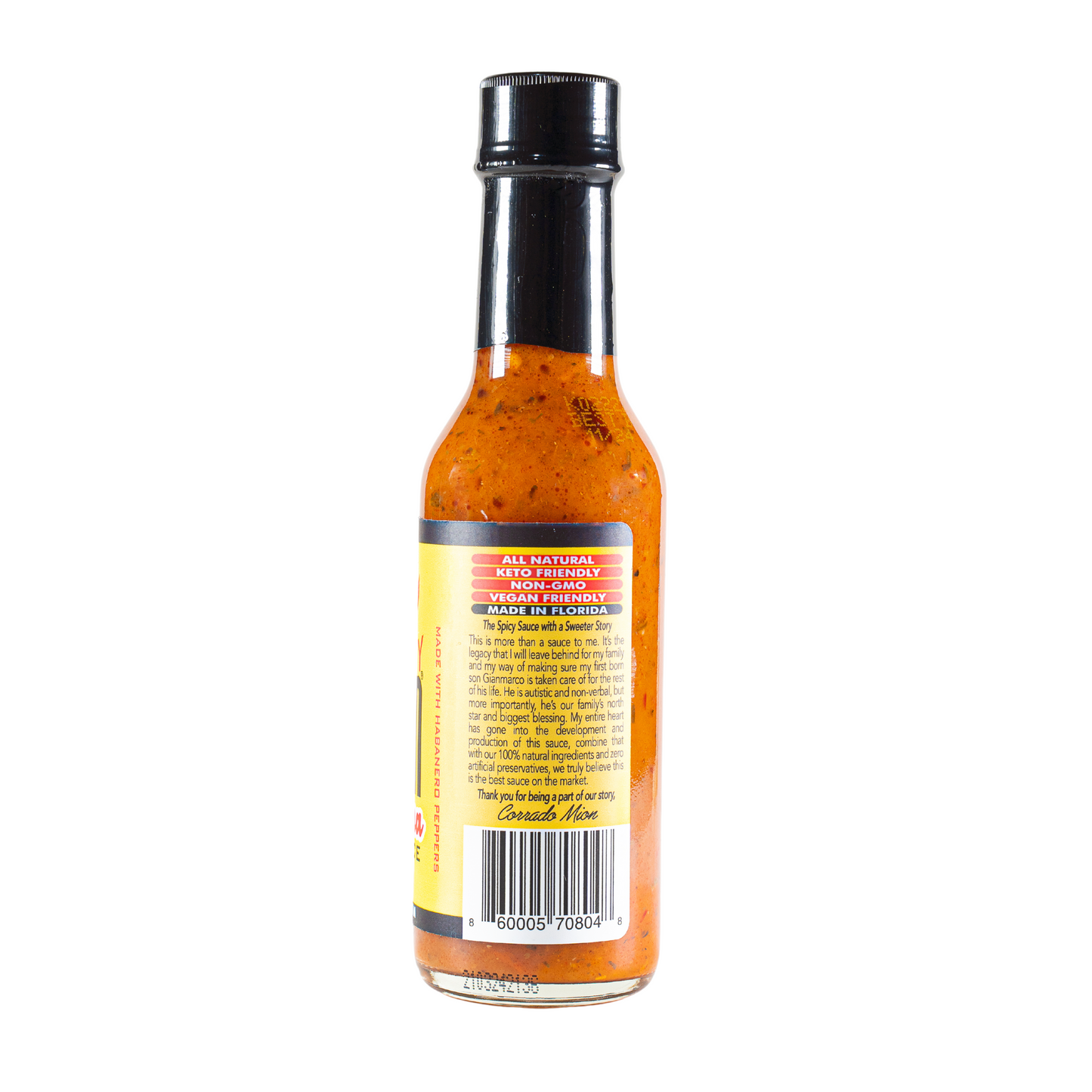 1 Spicy Mion LOUISIANA STYLE Hot Sauce - 5 FL OZ